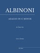 Adagio in G Minor piano sheet music cover